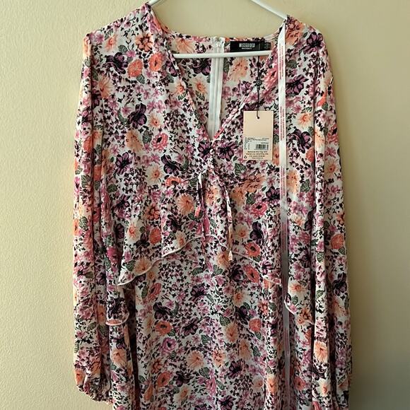 Missguided Maternity Smock Dress with Ruffle Detail Size 12 - Picture 2 of 9